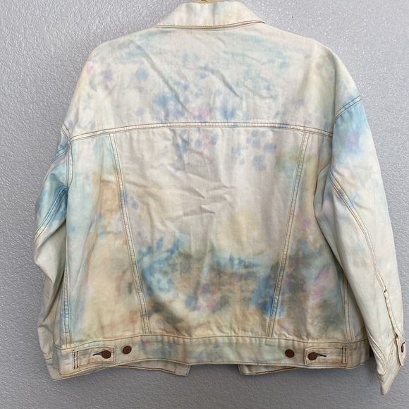 Free People Denim Trucker Jacket Liberty Wash Size XS/Small - Picture 7 of 10